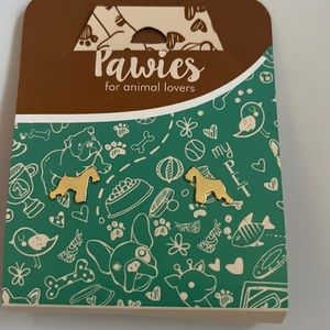 NWT Schnauzer stud earrings